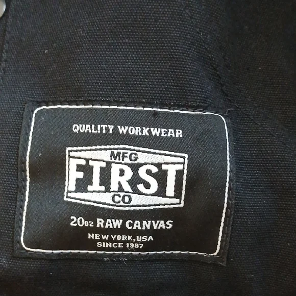 Motorcycle Men's Classic Black Canvas Vest - Picture 3 of 5